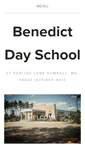 Mobile Screenshot of benedictdayschool.com